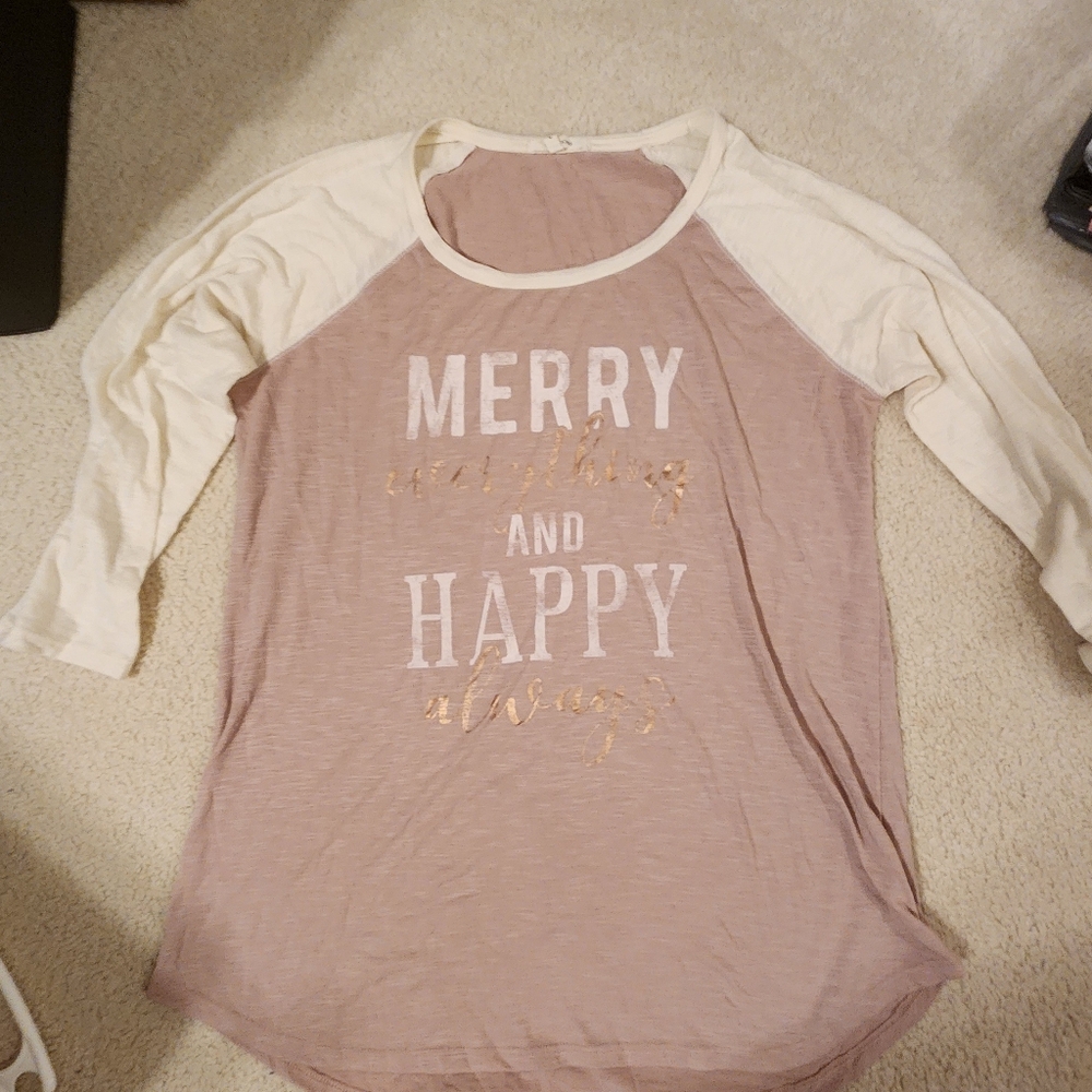 Maurices Cream and Tan Top